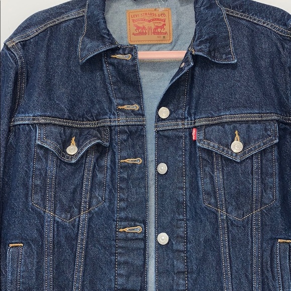 LEVI'S Logo Trucker Logo Denim jacket HOST PICK🎉🎊 - Picture 4 of 9